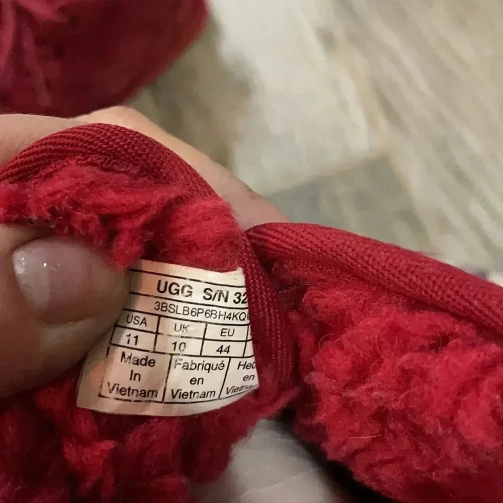 Ugg red suede boots, Men’s size 11. Sherpa lining.
